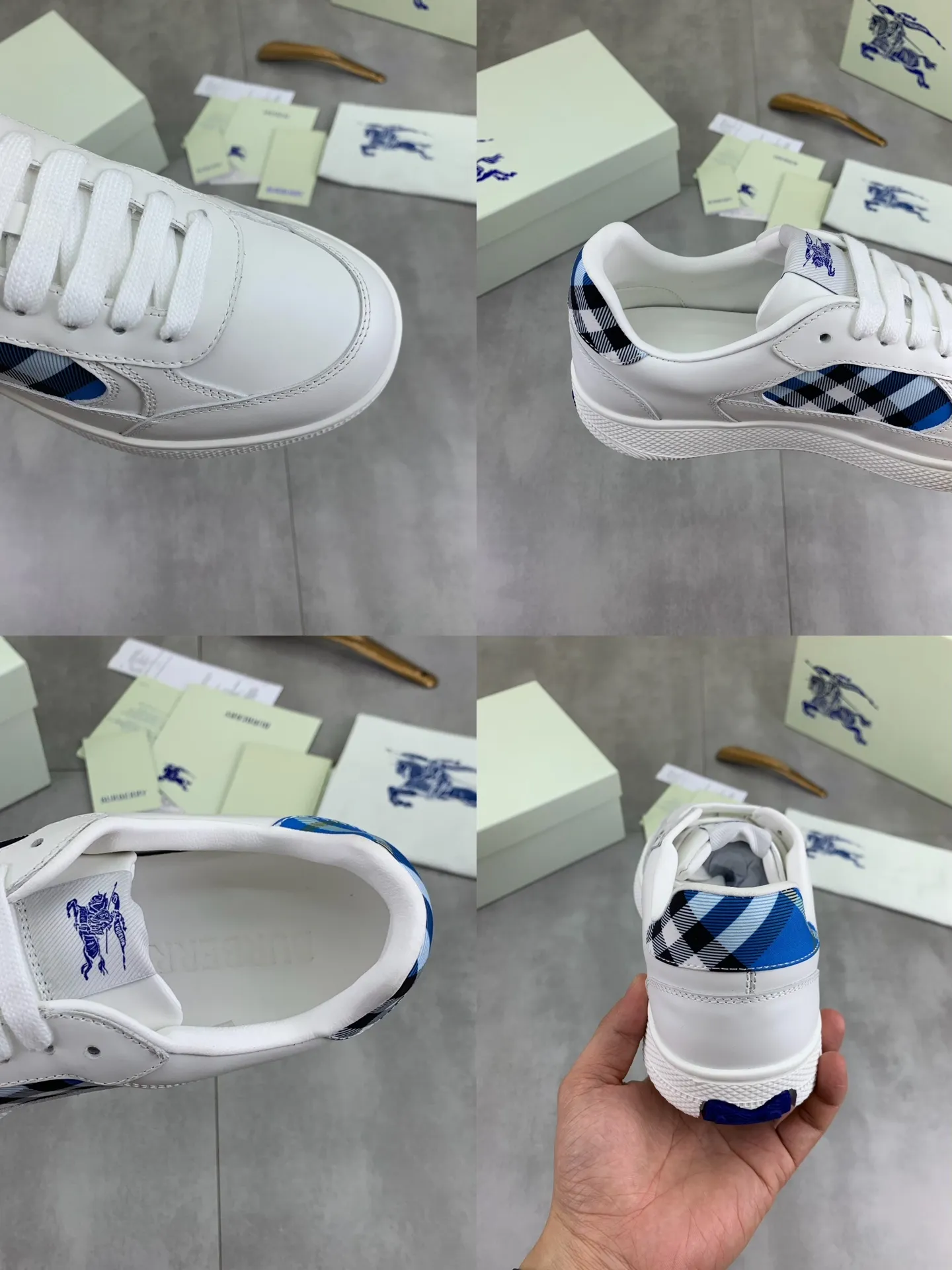 Factory price P640 [BURBERRY] Burberry - High-end quality original order (couples 🧑‍🤝‍🧑 style) - Upper: imported 🔝 original material - Lining: cowhide lining, feet; water-dyed cowhide - Outsole: ultra-light TPR rubber; two-color molded outsole - Super high quality control, fine workmanship: highlighted (high-end, extravagance, grade) -Size: 35-46 (male 38 46 Female 35 40 can be customized)·Color: Multiple colors available